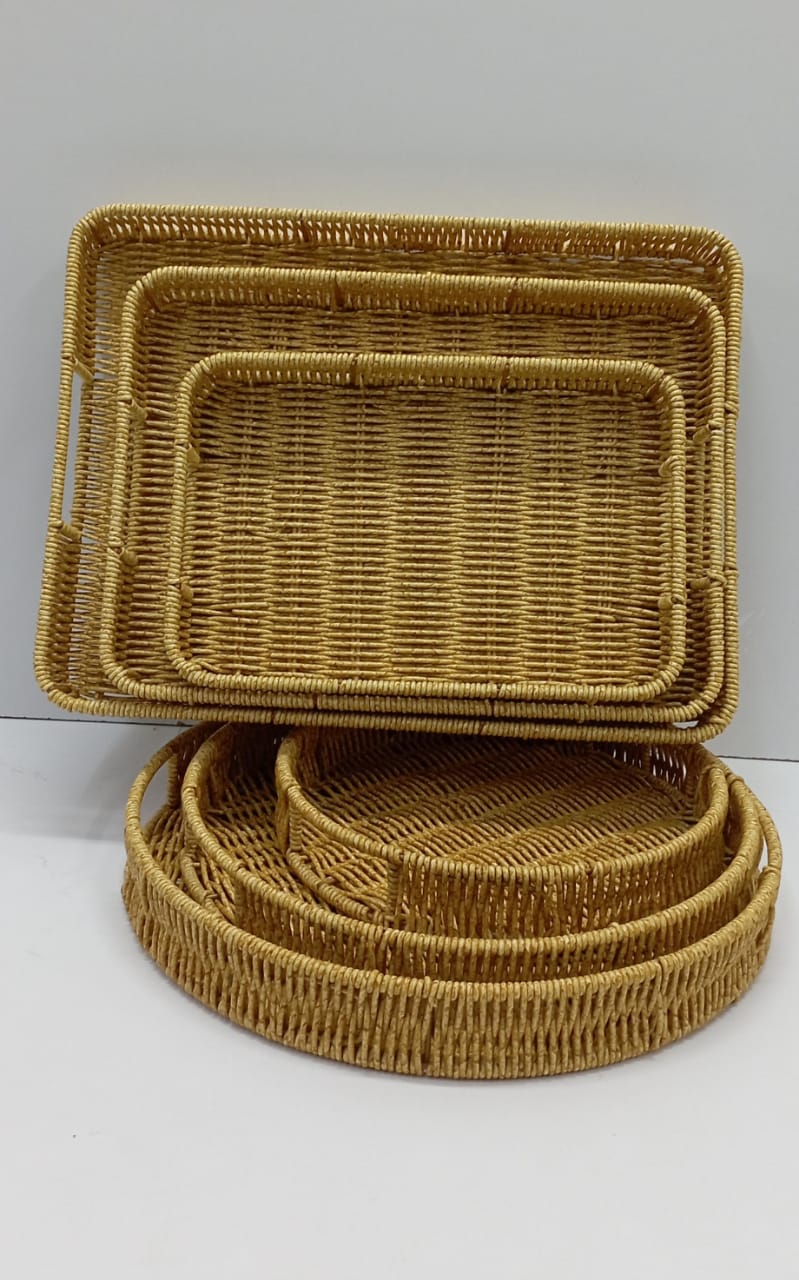 RATTAN TRAYS