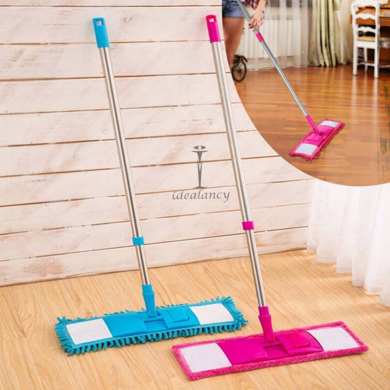 Floor mop with microfiber chenille fabric