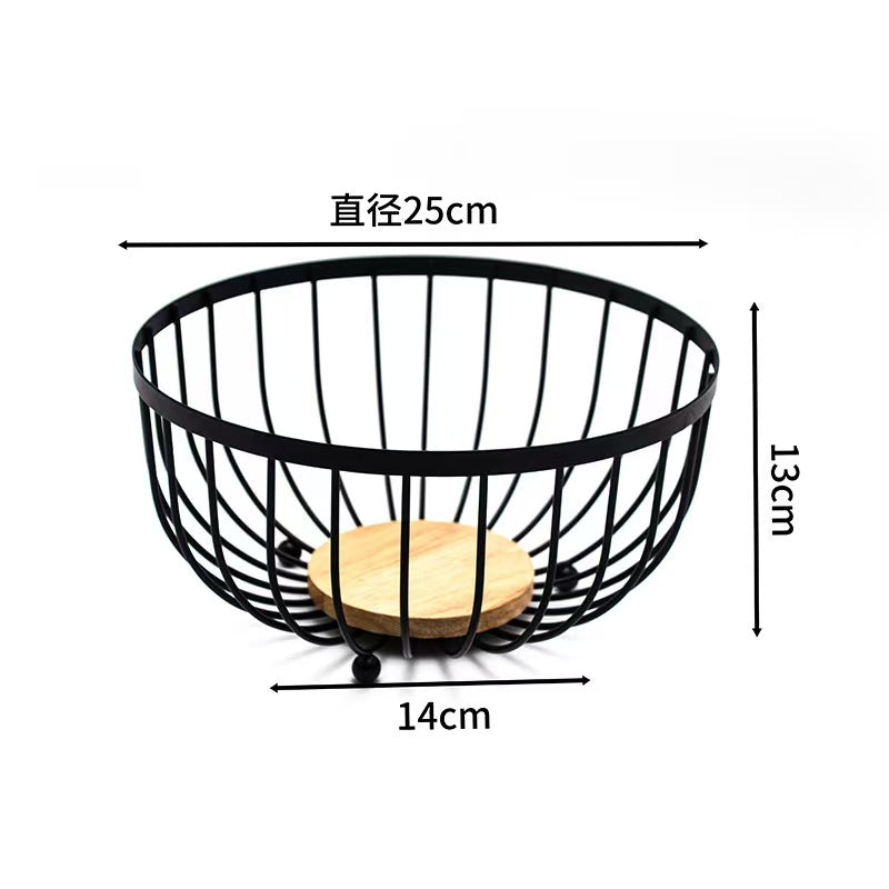 heavy fruit basket/holder with Bamboo