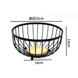 heavy fruit basket/holder with Bamboo
