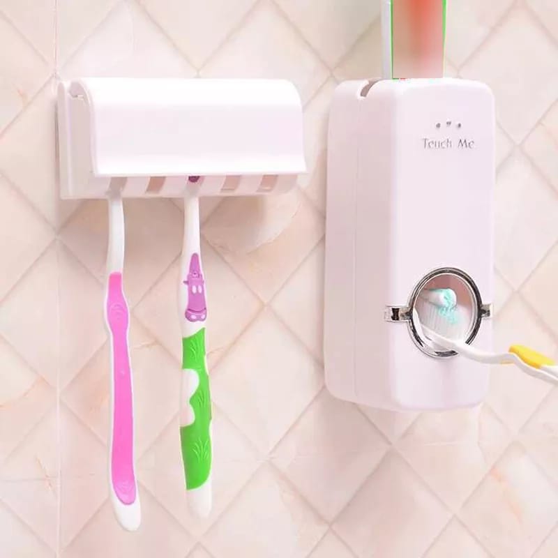 White Toothpaste dispenser