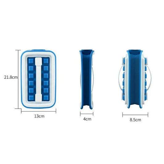 Portable leakable ice cube mold