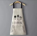 Hand-Wiping Kitchen Cooking Apron – Oil-Proof Adult Apron