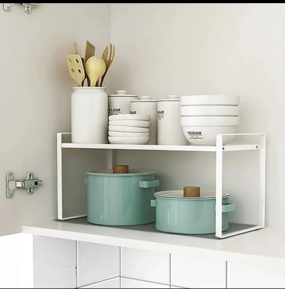 Retractable shelf organizer