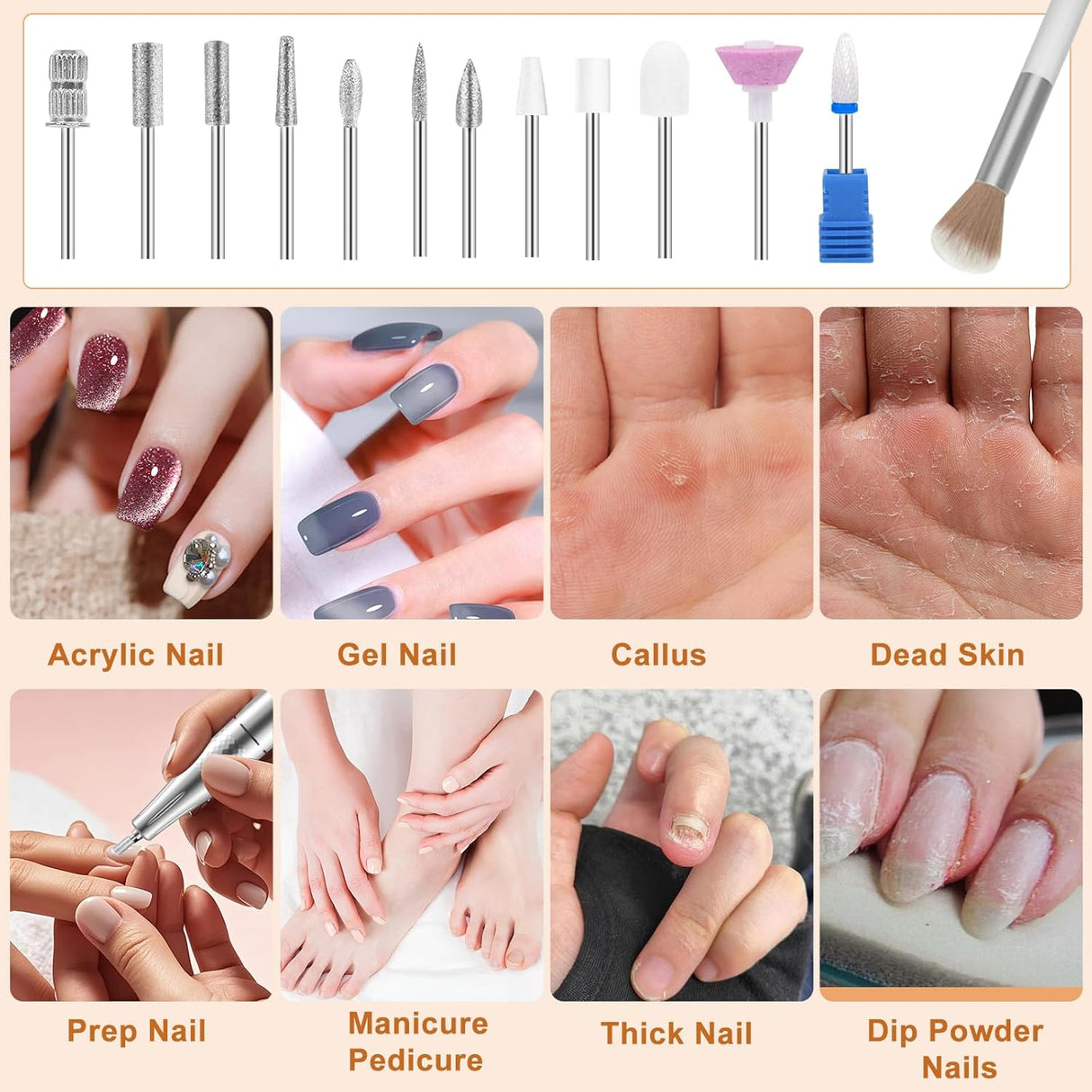 Nail Drill Machine 45,000RPM,  Electric Nail File