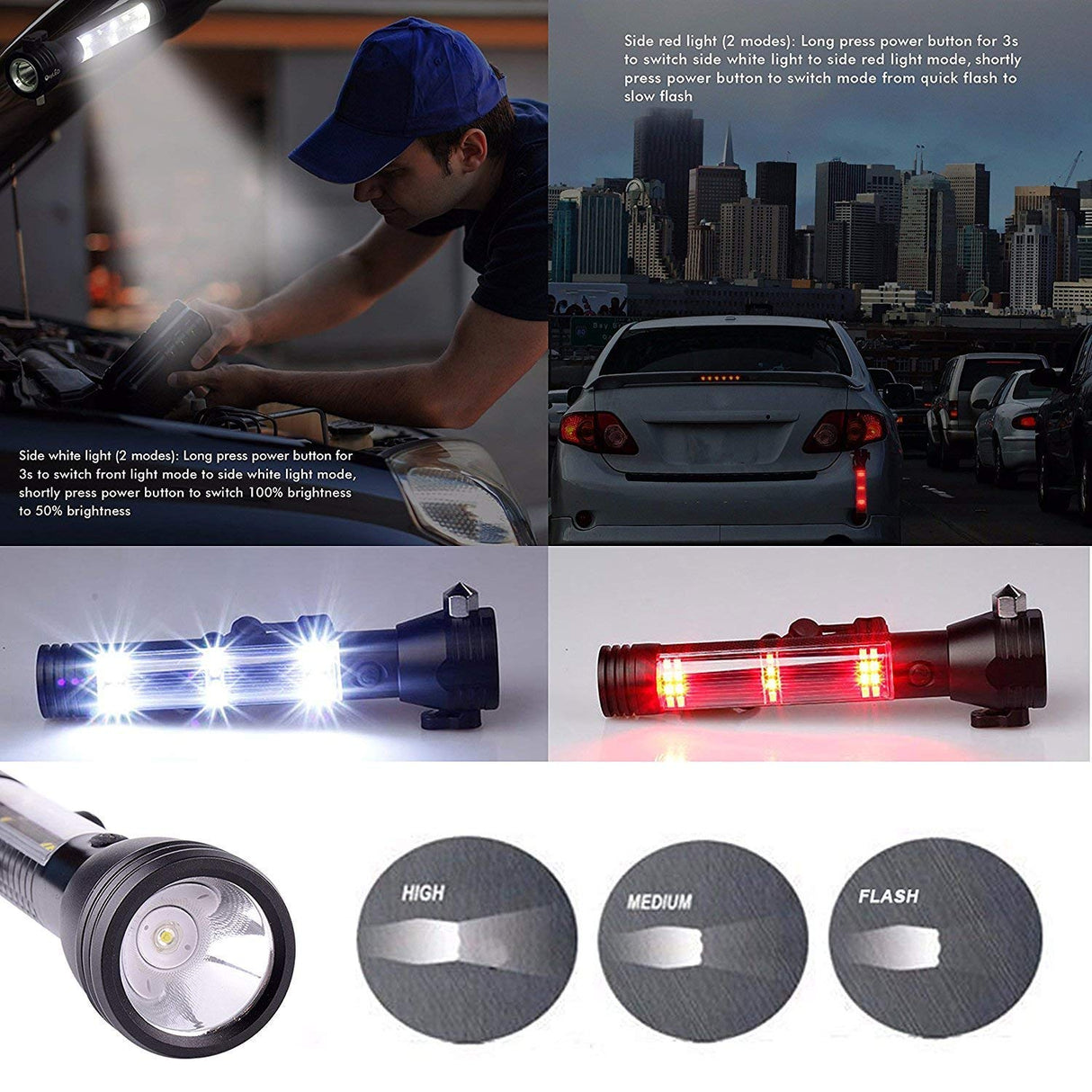 Camping Multifunctional Solar USB Flashlight