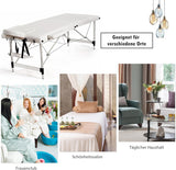 aluminium Portable 3-Section Massage & SPA Bed