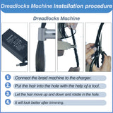 Electric Dreadlocks Maker Machine – With 6mm, 8mm & 10mm  Heads