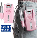 Professional Rechargeable Electric Nail Drill – 35,000 RPM
