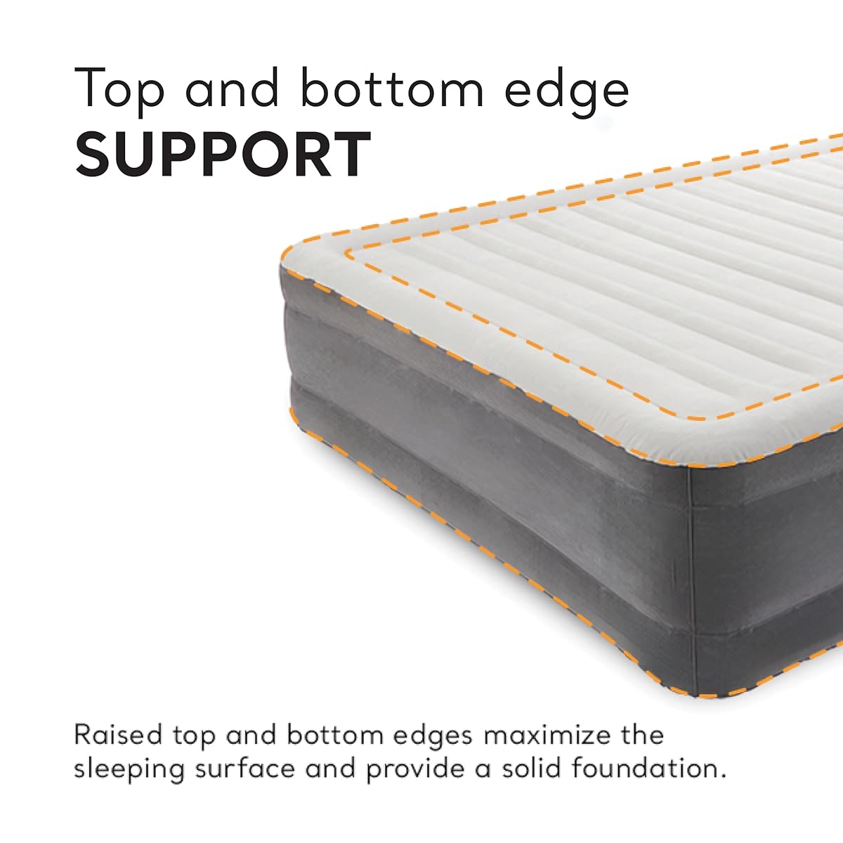 Comfort-Rise FiberTech Inflatable Bed with Built-in Pump 6×6