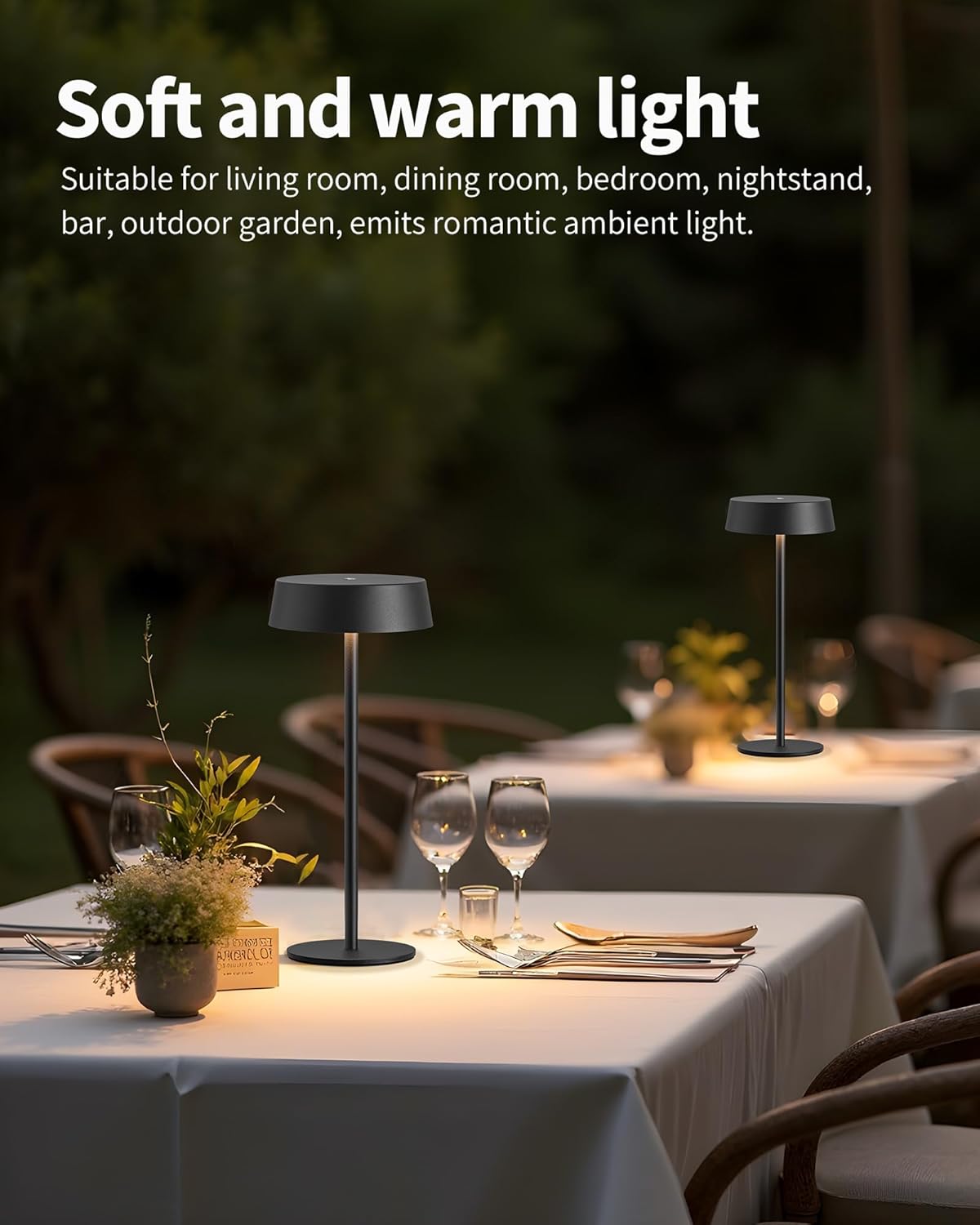 Wireless LED Table Lamp Rechargeable