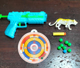 Kids' Toy Gun With Simulation Structure and Target