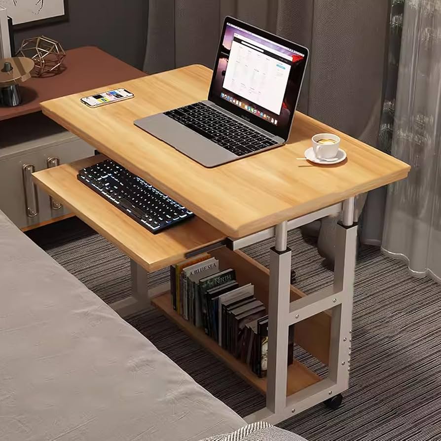 Portable Desk, Mobile Height Adjustable Table