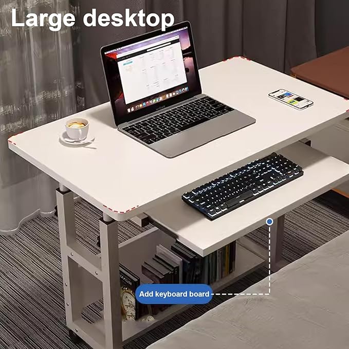 Portable Desk, Mobile Height Adjustable Table