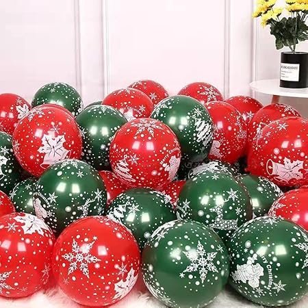 Christmas Printed Latex Balloons