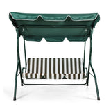 Patio Swing Canopy Cover Set – Waterproof Replacement (Green, 75x52x6 in)