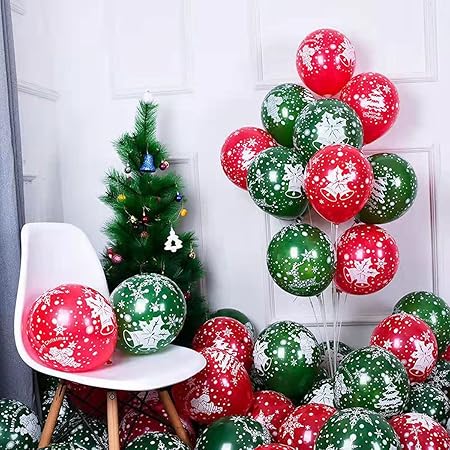 Christmas Printed Latex Balloons