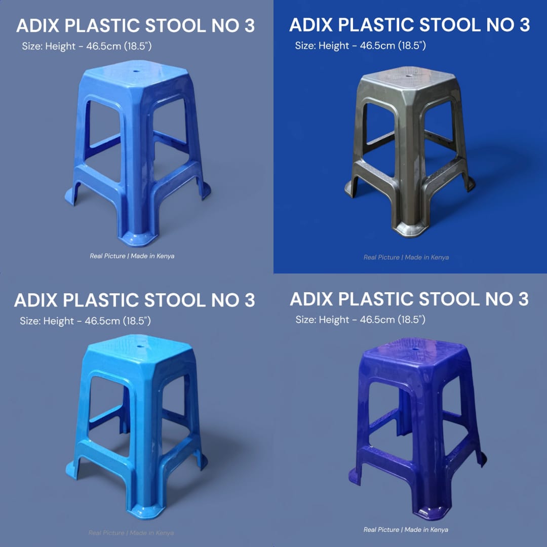 Plastic Stool – Compact Design (46.5 cm Height)
