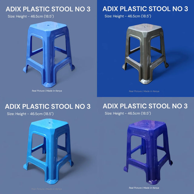 Plastic Stool – Compact Design (46.5 cm Height)