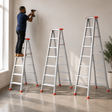 7 Step Aluminum Ladder | Heavy Duty Foldable Household Ladder