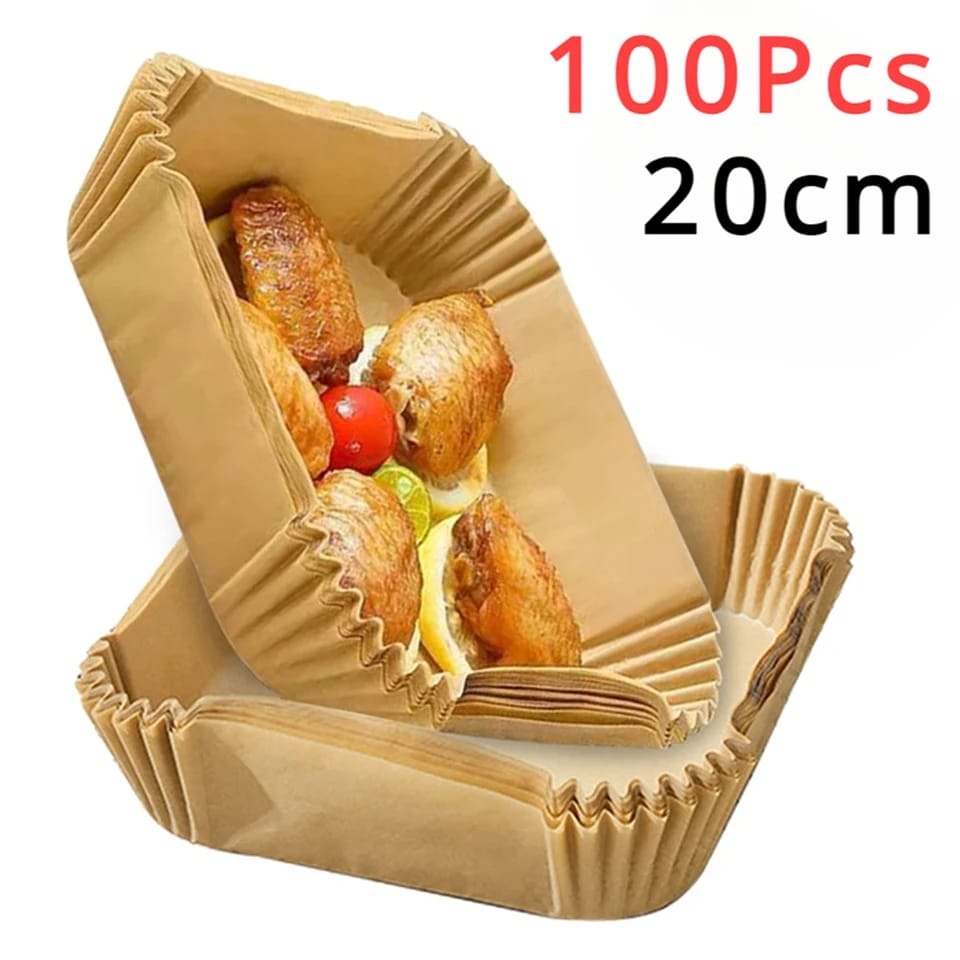 DISPOSABLE AIR FRYER paper liners 100pcs