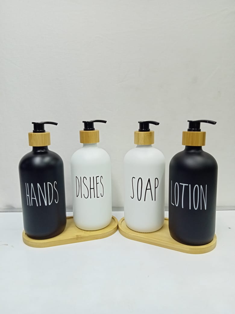 2Pcs 500ml Refillable Soap