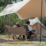 Extended Folding Double Wide Mesh Lawn Chair Loveseat