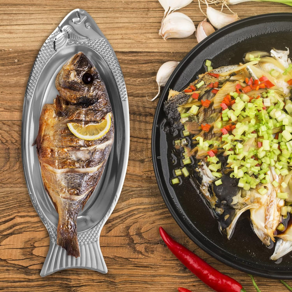 Fish-Shaped Serving Plate