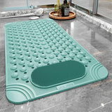 Bathtub Mat Non-Slip Shower Mat with Drain Holes Suction Cups, Quick Drying Feet Massage, Bath Mat  Shower  & Bathroom