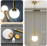 Modern Gold Globe Pendant Light