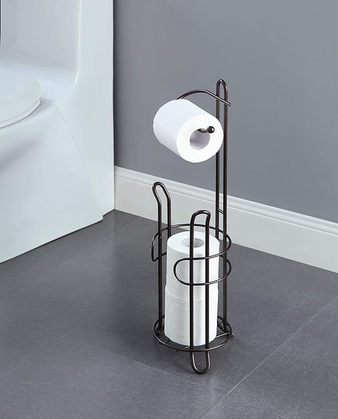 Metallic standing tissue holder