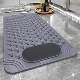 Bathtub Mat Non-Slip Shower Mat with Drain Holes Suction Cups, Quick Drying Feet Massage, Bath Mat  Shower  & Bathroom
