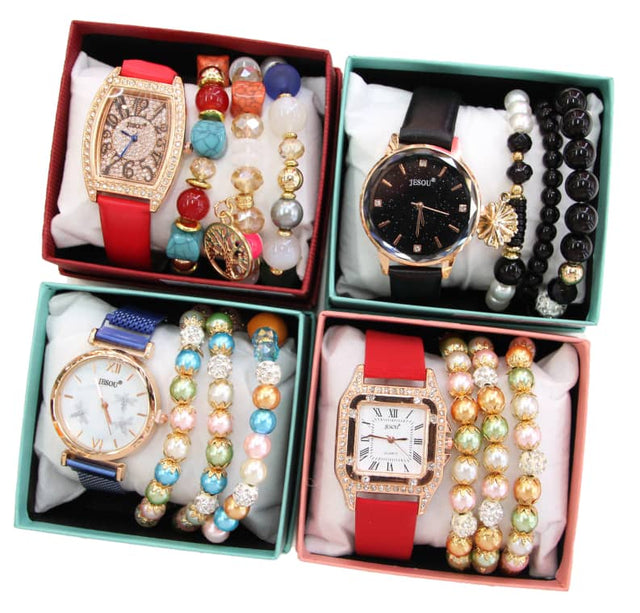 luxury watch & bracelet gift set