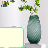 Nordic glass flower vase Size: 30 cm (height) × 8.5 cm (mouth diameter)