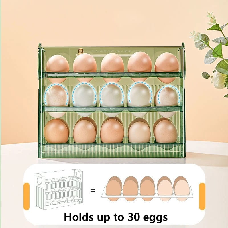 Autoflip Fridge Egg Storage Plastic Box