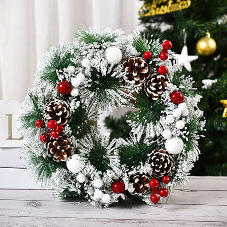 Snowy Christmas Wreath – 32 cm