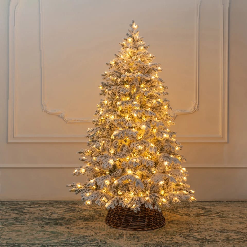 Snow Flocked Christmas Tree