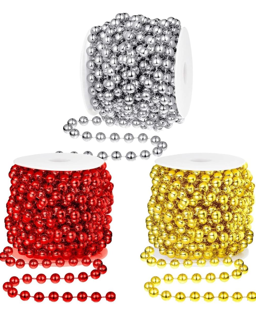 Christmas Tree Beads Garland – 10 Metres