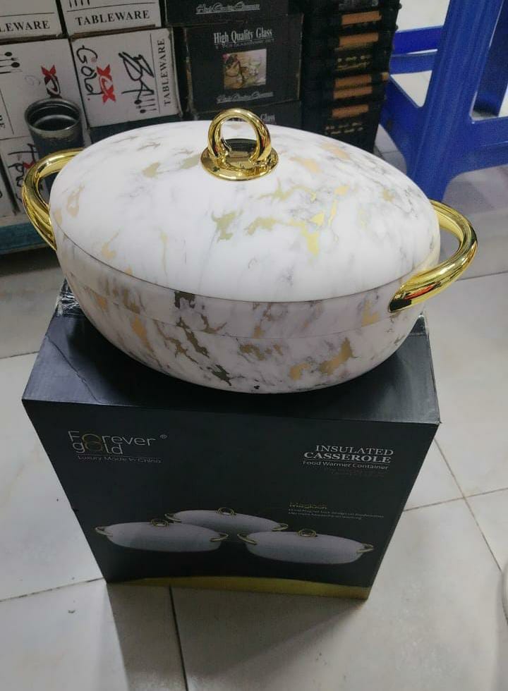 LUXURIOUS  insulated hotpots set OVAL