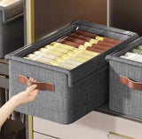 Foldable multipurpose HARD FABRIC clothes/closet organizer