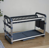 Aluminium Multifunctional Dish Drying Rack with 2 Tiers