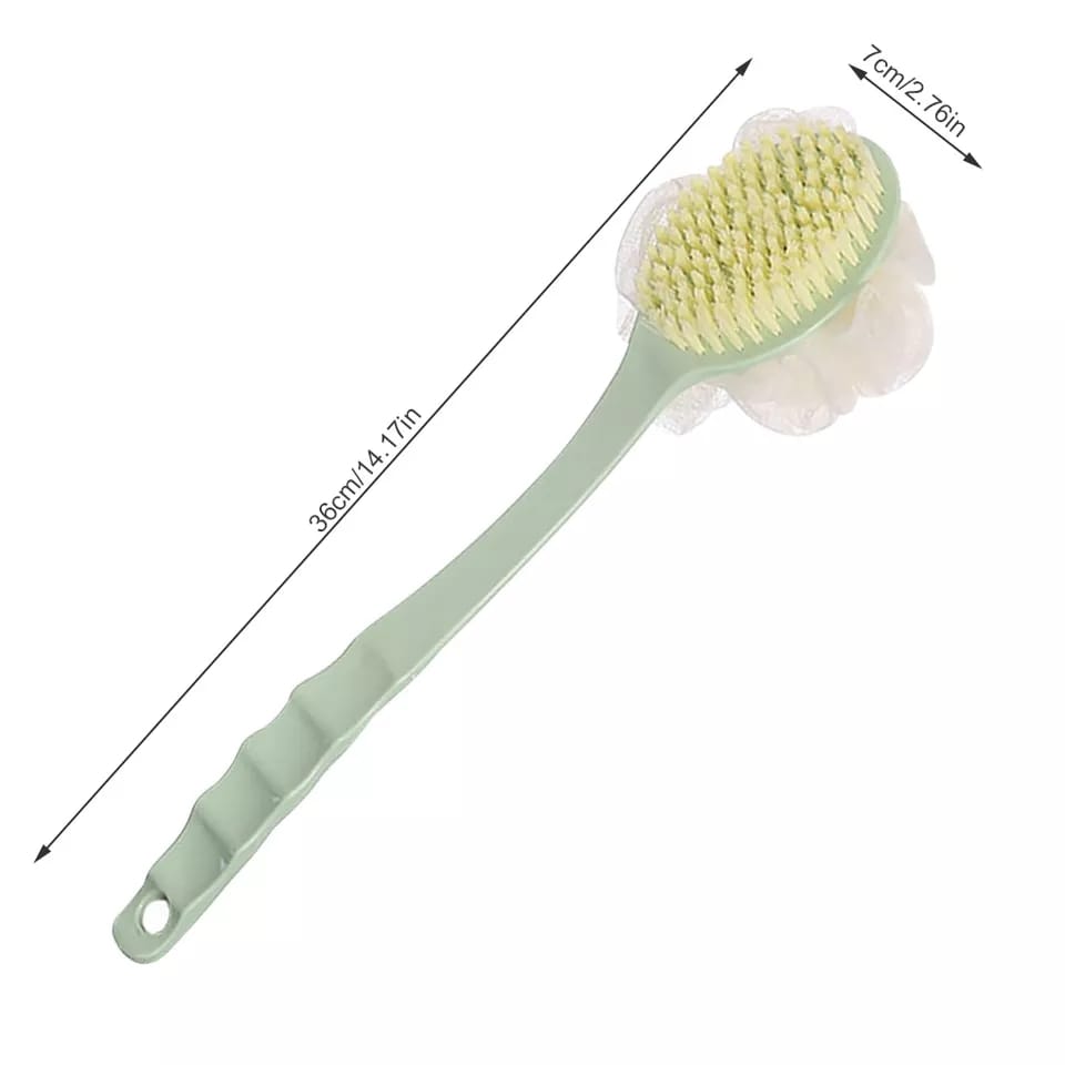 double sided Bath back scrubber with long handle