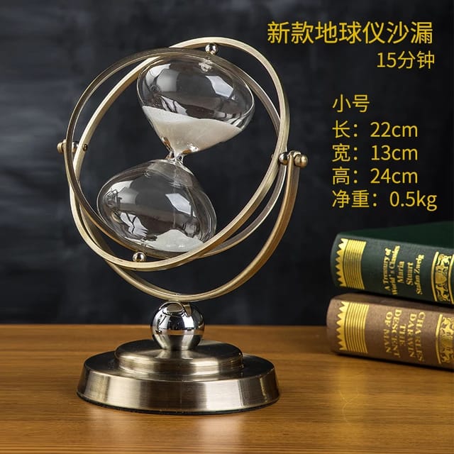 Brass Hourglass 60 Minute Sand Clock Timer