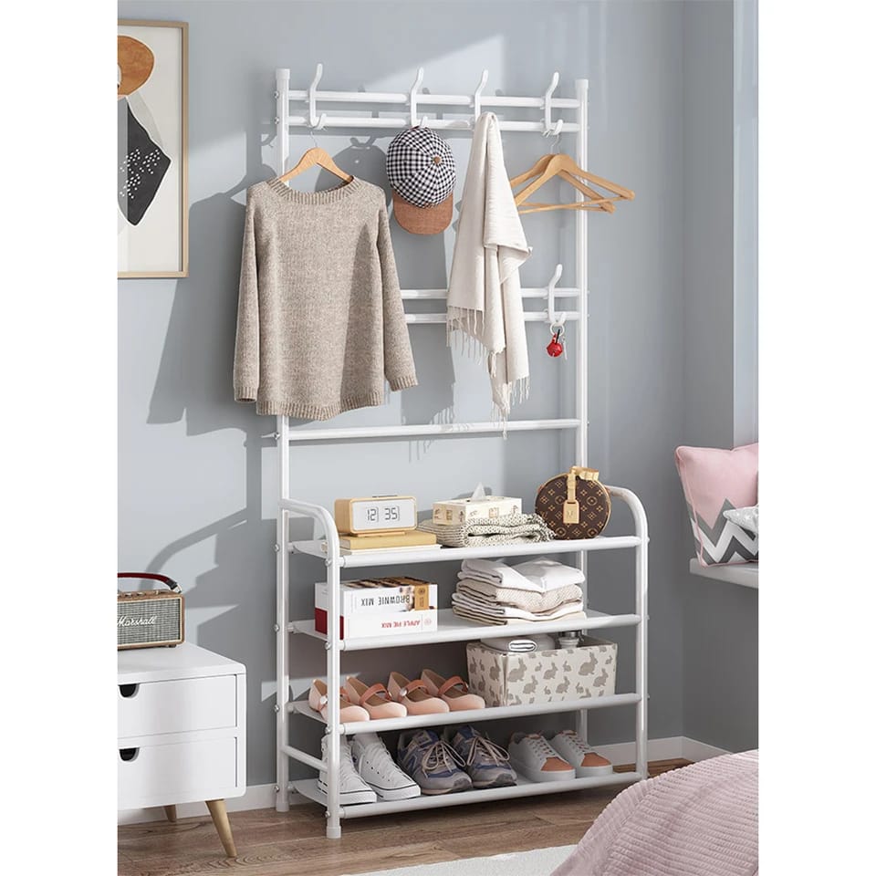 Multi function shoe / Hat / cloth rack with hooks