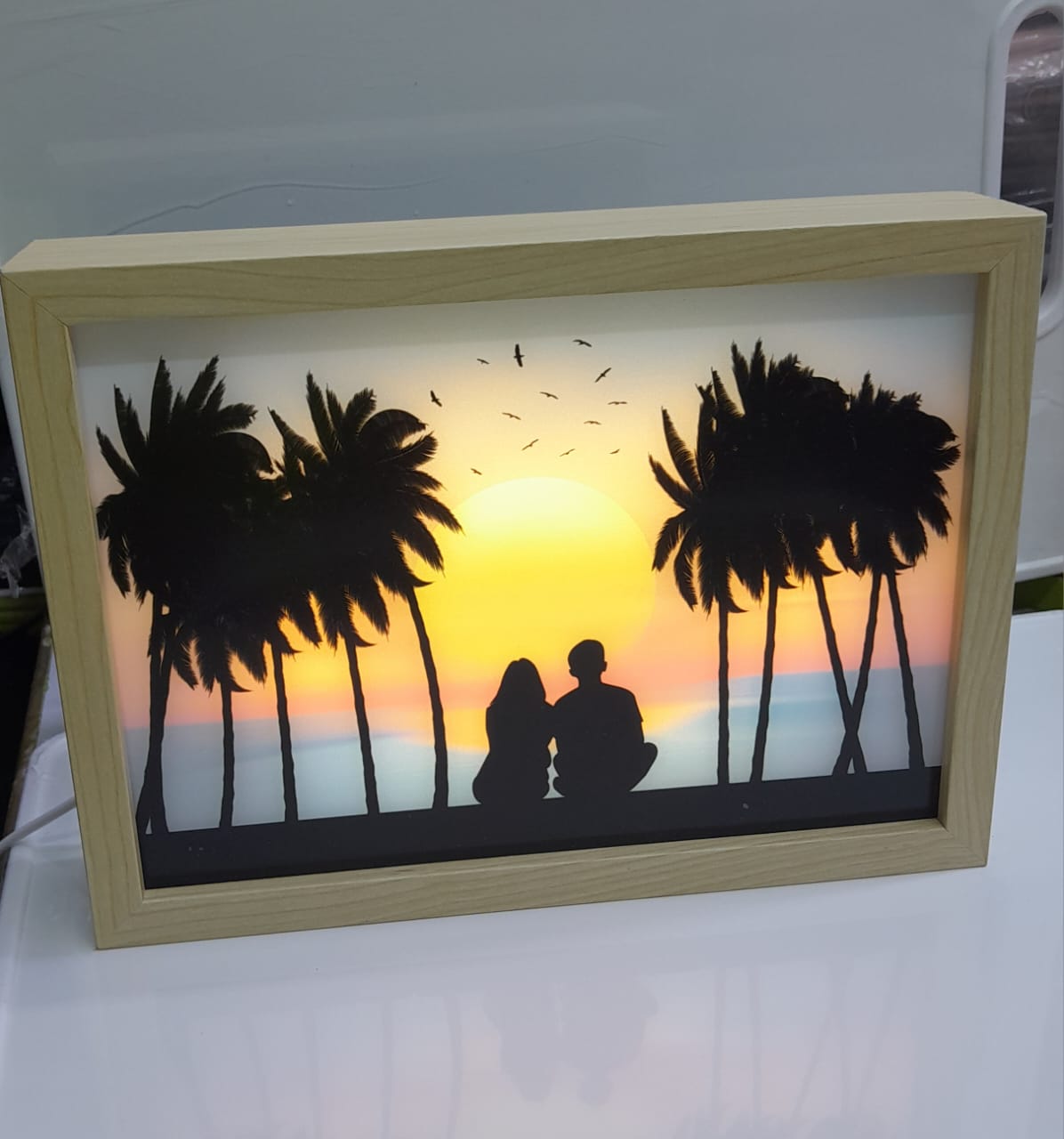 FRAMED PHOTO LED DECO WITH USB cable