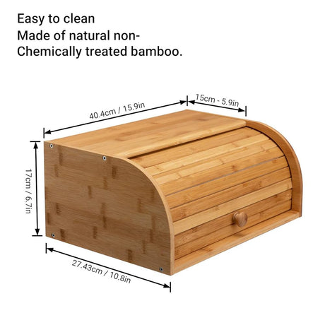 Bamboo bread bin 