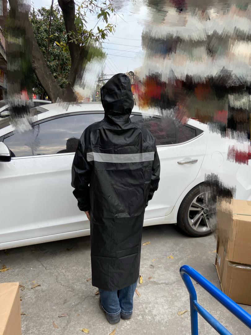 Adult Raincoat with Cap — Unisex 110 cm