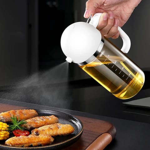 Dual purpose Kitchen Oil dispenser and jet oil sprayer 550Ml