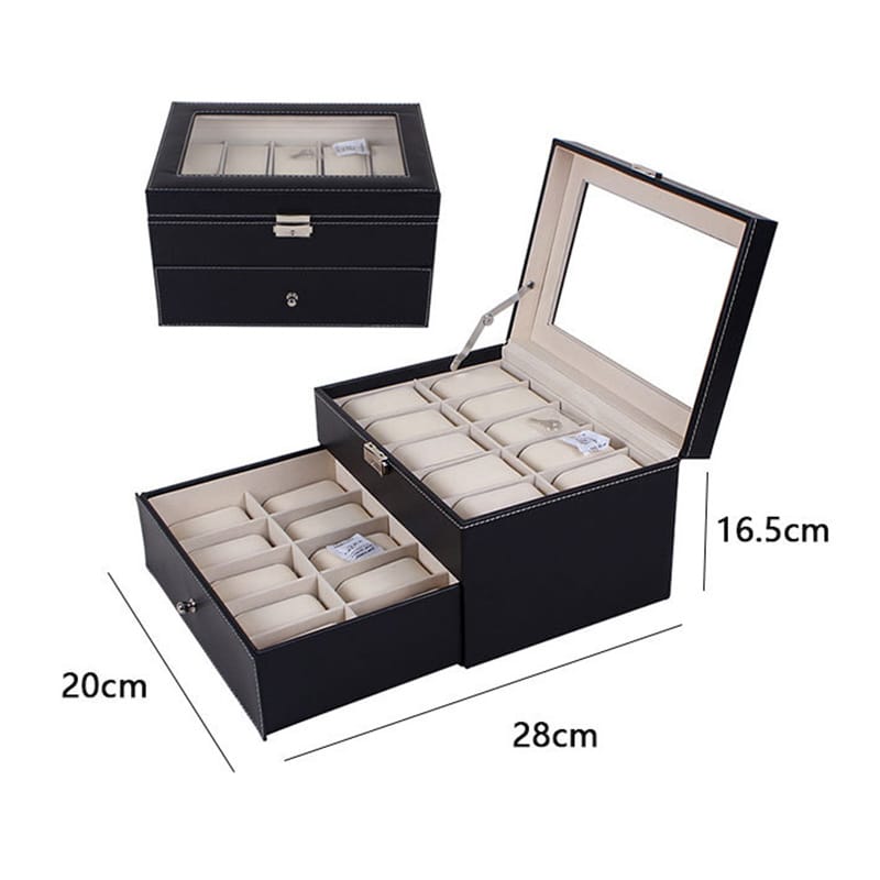 leather watch organizer