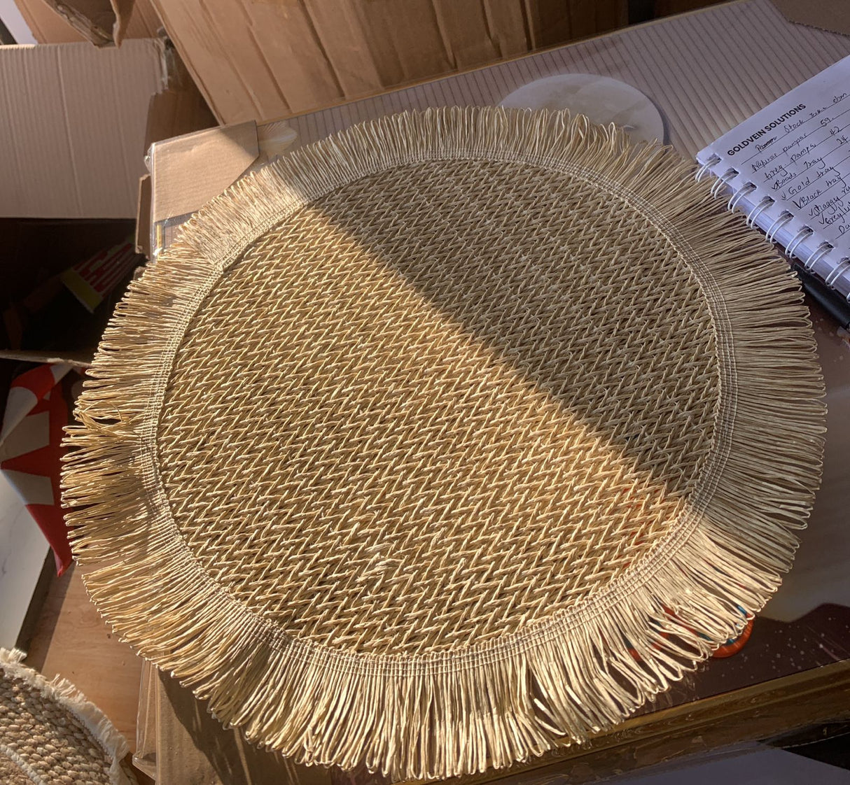 Round Jute Table Mat